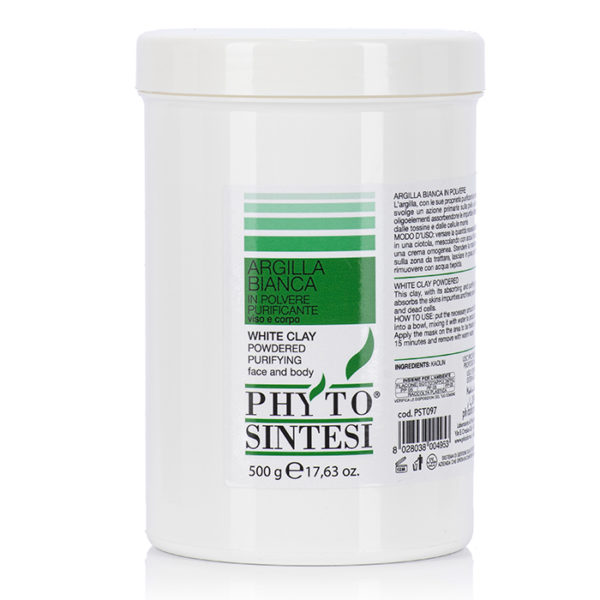 Phytosintesi Argilla Bianca In Polvere Purificante Viso E Corpo 500gr.