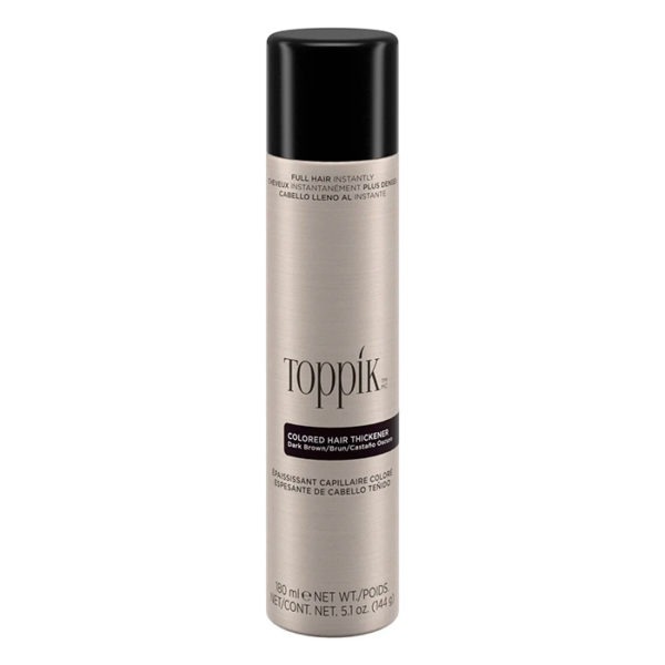 Toppik Colored Hair Thickener Spray Dark Brown 180ml - Spray Colorato Antidiradamento