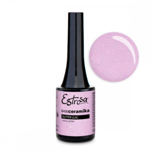 Estrosa Base Gel Builder Ceramika 14ml - Glitter Lilac