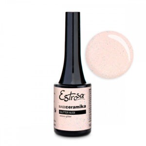 Estrosa Base Gel Builder Ceramika 14ml - Glitter Nude